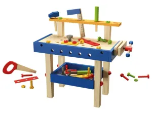 Playtive Drevený nákupný vozík/stôl na líčenie/pracovný stôl  (pracovný stôl)