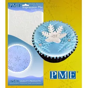 PME Odtlačková štrukturálna fólia snehové vločky 15 x 30,5 cm
