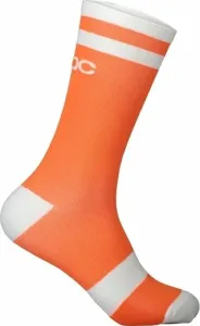 POC Lure MTB Long Sock Zink Orange/Hydrogen White M Cyklo ponožky