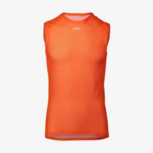 POC Cyklistické tričko bez rukávov - ESSENTIAL LAYER - oranžová