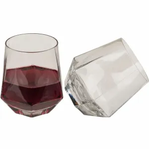 Diamantové poháre na víno a alkohol (2 kusy)