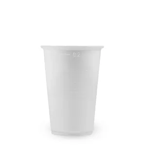 Plastový pohár 200ml 15ks, biely