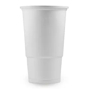 Plastový pohár 500ml 10ks, biely