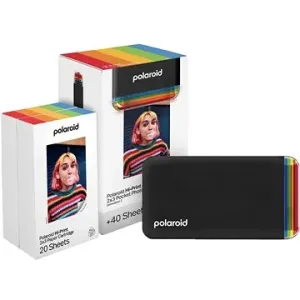 Polaroid Hi·Print 2 × 3  Pocket Photo Printer Generation 2 Starter Set Black