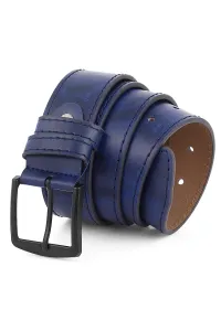 Polo Air Men's Faux Leather Belt Navy Blue Color