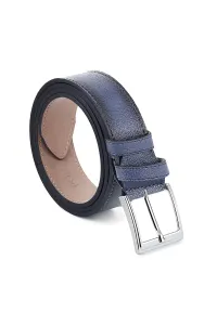 Polo Air Men's Leather Belt Navy Blue Color #8589899