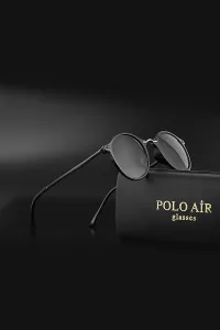 Polo Air Oval Framed Women's UV400 Protection Sunglasses Black Color