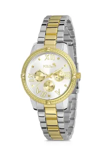 Polo Air Stylish Sports Women's Wristwatch Silver-gold Color