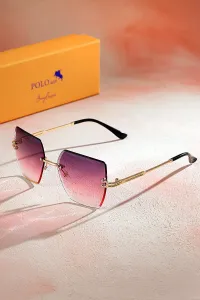 Polo Air Crystal Square Women's Sunglasses Pink Color #7450595
