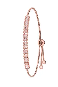 Polo Air Zircon Stone Adjustable Women's Baguette Watertrack Bracelet #7445388