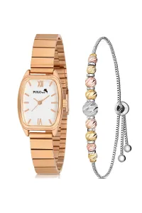 Polo Air Vintage Women's Wristwatch Dorica Bracelet Combination Copper Color #8624024