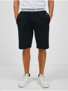 Pyžamové šortky Polo Ralph Lauren pánske, čierna farba, jednofarebná #640465