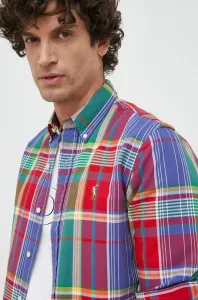 Bavlnená košeľa Polo Ralph Lauren pánska, regular, s golierom button-down #4240683