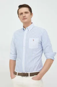 Bavlnená košeľa Polo Ralph Lauren pánska,regular,s golierom button-down,710897269 #4234879