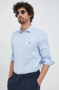 Bavlnená košeľa Polo Ralph Lauren pánska, regular, s klasickým golierom #7790932