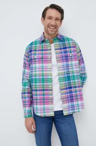 Bavlnená košeľa Polo Ralph Lauren pánska, regular, s klasickým golierom #8701568