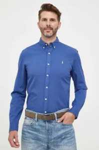 Bavlnená košeľa Polo Ralph Lauren pánska, slim, s golierom button-down #8659121