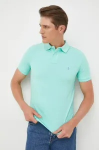 Bavlnené polo tričko Polo Ralph Lauren zelená farba, jednofarebné #4913324