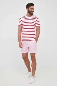 Bavlnené šortky Polo Ralph Lauren pánske, ružová farba, #210678