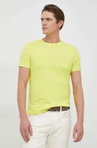 Bavlnené tričko Polo Ralph Lauren žltá farba, jednofarebné #4235340