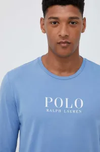 Bavlnené tričko s dlhým rukávom Polo Ralph Lauren s potlačou