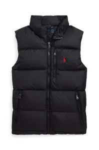 Detská páperová vesta Polo Ralph Lauren čierna farba, #8405955