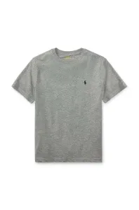 Detské bavlnené tričko Polo Ralph Lauren šedá farba, melanžové #4913060