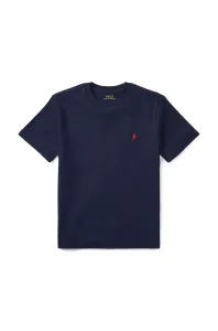 Detské bavlnené tričko Polo Ralph Lauren tmavomodrá farba, jednofarebné #7454910