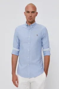 Košeľa Polo Ralph Lauren pánska, slim, s golierom button-down #7241294