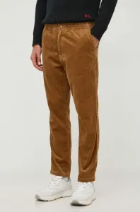 Manšestrové nohavice Polo Ralph Lauren béžová farba, rovné