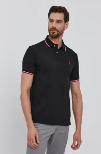 Polo tričko Polo Ralph Lauren pánske, čierna farba, jednofarebné #9071740