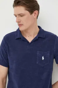Polo tričko Polo Ralph Lauren pánske, tmavomodrá farba, jednofarebné #8450866
