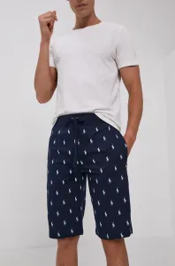 Pyžamové šortky Polo Ralph Lauren pánske, tmavomodrá farba, vzorované, 714844765001