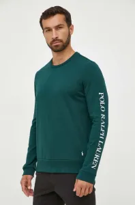 Tričko s dlhým rukávom Polo Ralph Lauren zelená farba, s potlačou #7522629