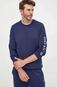 Tričko s dlhým rukávom Polo Ralph Lauren pánske, tmavomodrá farba, s potlačou #6139912