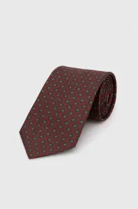 Hodvábna kravata Polo Ralph Lauren bordová farba #8764554
