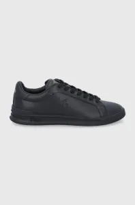 Kožená obuv Polo Ralph Lauren Heritage Court čierna farba, 809845110001 #184776