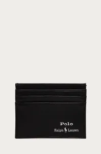 Kožená peňaženka Polo Ralph Lauren pánska,čierna farba,405803867002