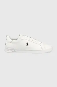 Kožené tenisky Polo Ralph Lauren Hrt Ct II biela farba, 809860883006 #7965029
