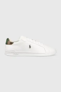Kožené tenisky Polo Ralph Lauren HRT CT II biela farba, 809900935001