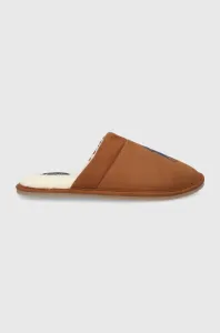 Papuče Polo Ralph Lauren Klarence hnedá farba, SMF4396BRL #6904140
