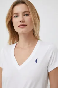 Bavlnené tričko Polo Ralph Lauren biela farba,211902403