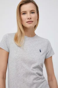 Bavlnené tričko Polo Ralph Lauren šedá farba #9406226