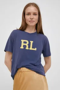 Bavlnené tričko Polo Ralph Lauren tmavomodrá farba #8921889