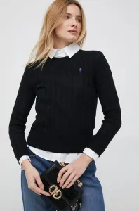 Bavlnený sveter Polo Ralph Lauren čierna farba,211891640
