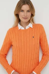 Bavlnený sveter Polo Ralph Lauren oranžová farba #7579846