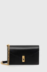 Kožená kabelka Polo Ralph Lauren čierna farba, 427886738