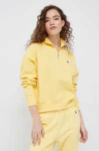 Mikina Polo Ralph Lauren dámska, žltá farba, jednofarebná #4689893