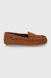 Papuče Polo Ralph Lauren hnedá farba #6354882
