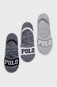 Ponožky Polo Ralph Lauren (3-pak) dámske, čierna farba